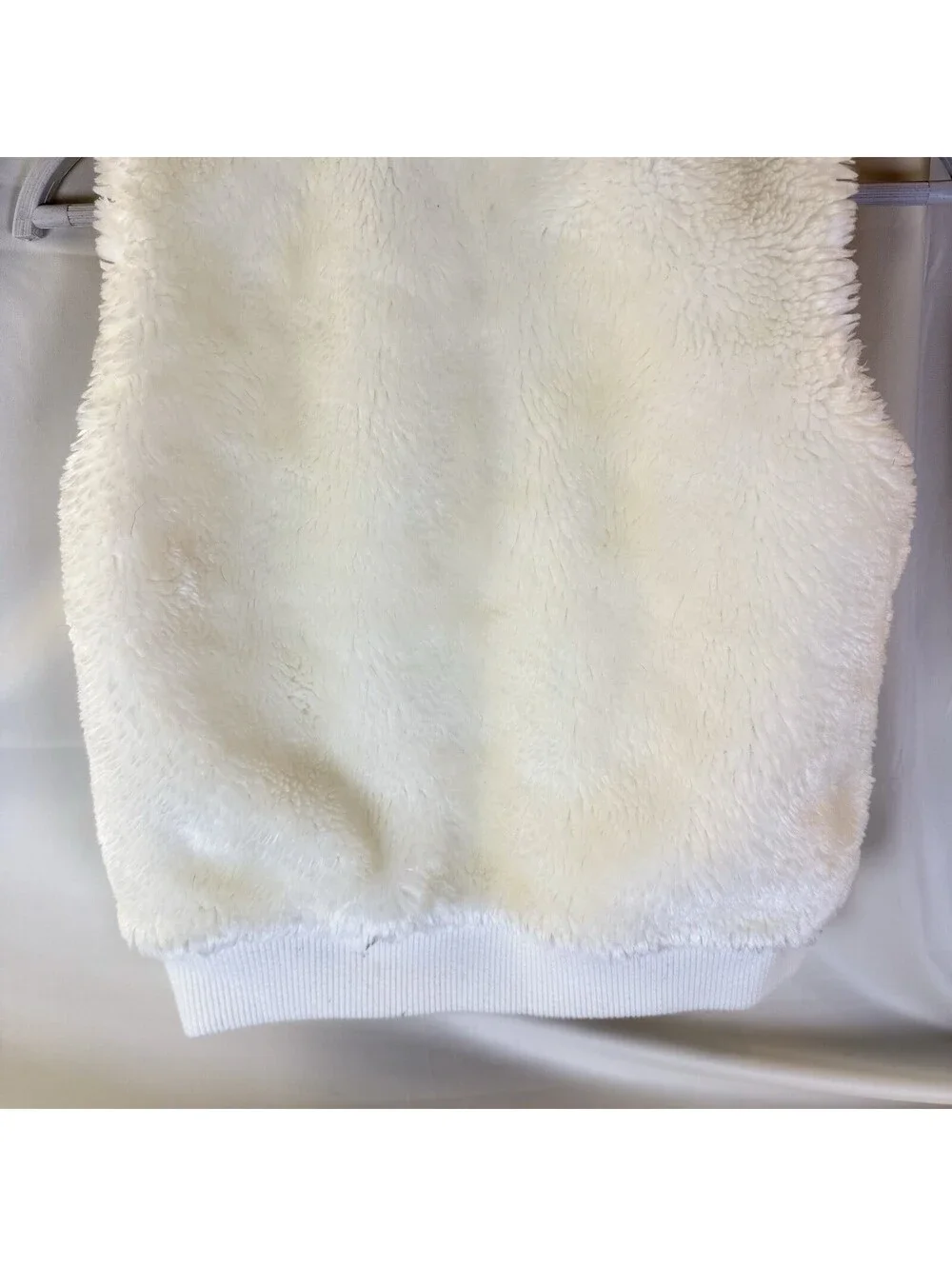 Sanrio Hello Kitty White Faux Fur Child Vest Reversible Youth L 10-12